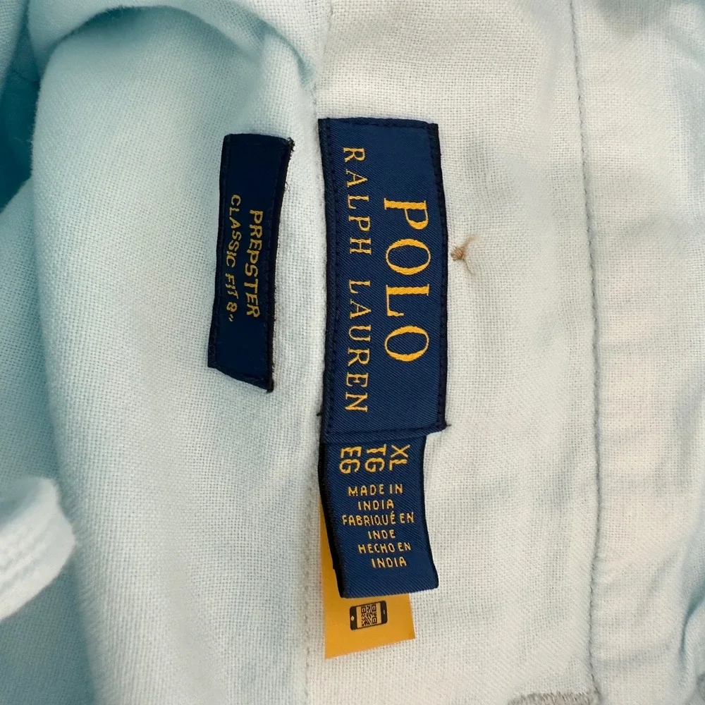 Polo Ralph Lauren Prepster Shorts Light Blue Classic Fit Mens XL Chino Coastal